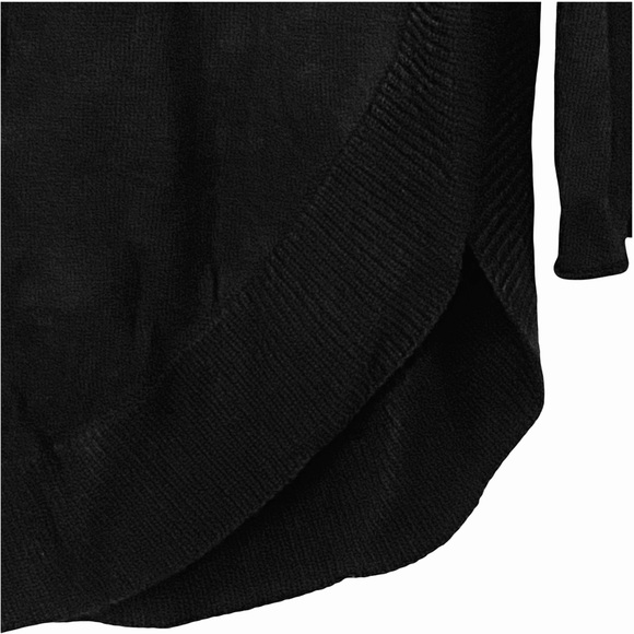 NEW Caslon Nordstrom Turtleneck Tunic Lightweight Soft Knit Sweater in Black XS - Picture 7 of 8
